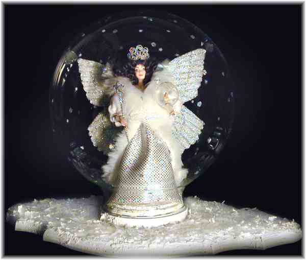 Snow Queen Fairy in her Snow Globe