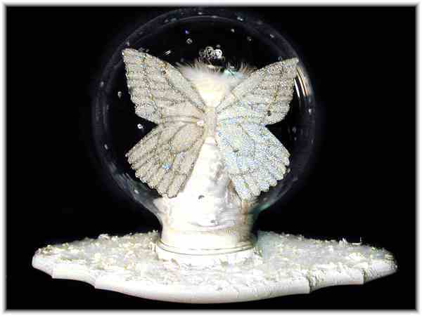 Snow Queen Fairy in her Snow Globe
