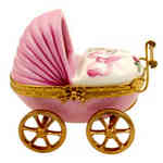 Magnifique Baby Carriage with Baby Girl