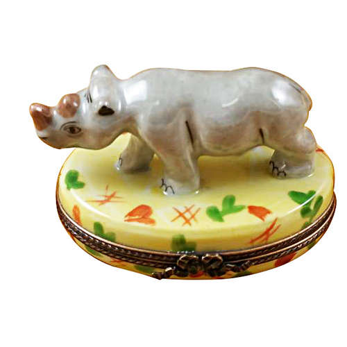 Magnifique Rhinoceros Limoges Box