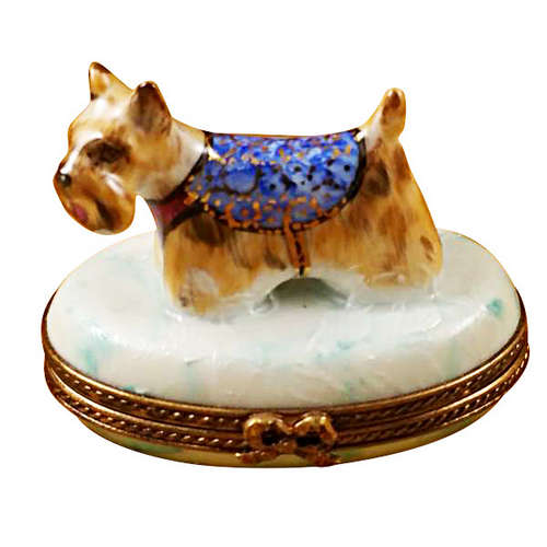 Magnifique West Highland Terrier Limoges Box