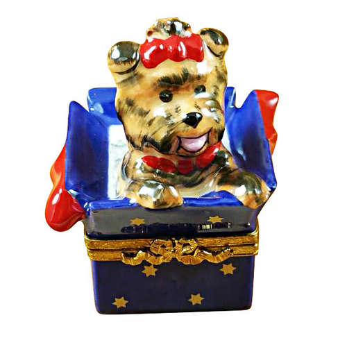 Magnifique Dog in Present Limoges Box