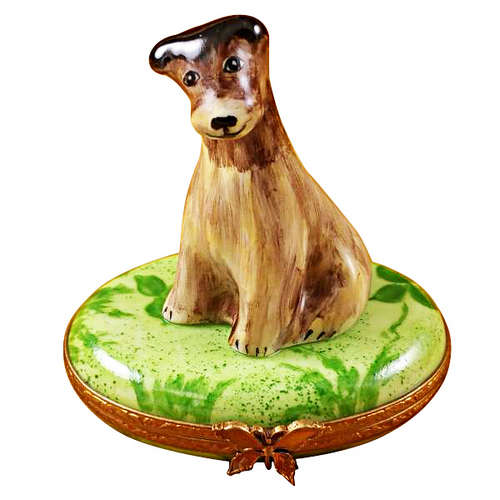 Magnifique Wire Fox Terrier Limoges Box