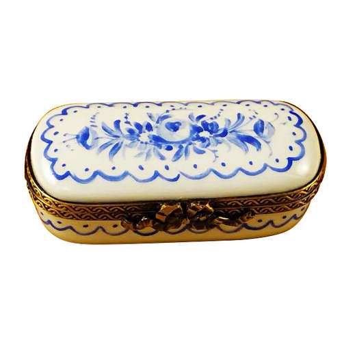 Magnifique Blue Delft Rectangle Limoges Box