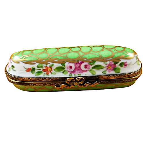 Magnifique Green Needle Box Limoges Box