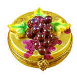 Magnifique Grapes on Gold Oval