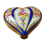 Magnifique Blue Striped Heart