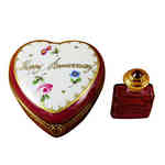 Magnifique Happy Anniversary Heart with Bottle