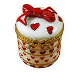 Magnifique Round Valentine with Dangling Heart