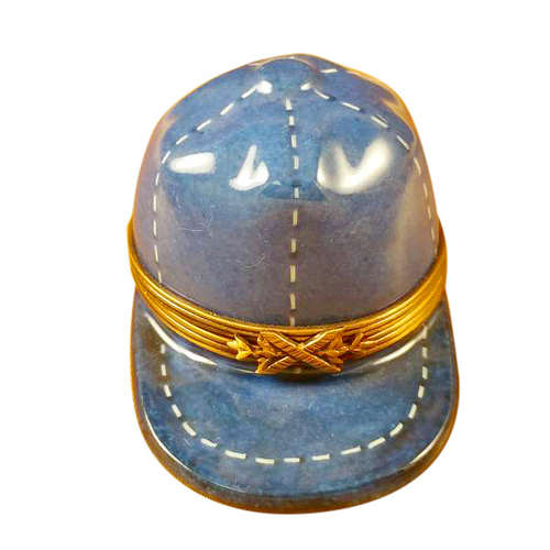 Magnifique Blue Baseball Hat Limoges Box