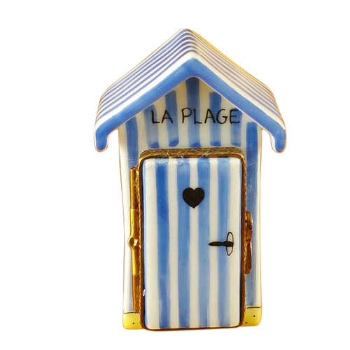 Magnifique Beach Changing Hut-French Limoges Box