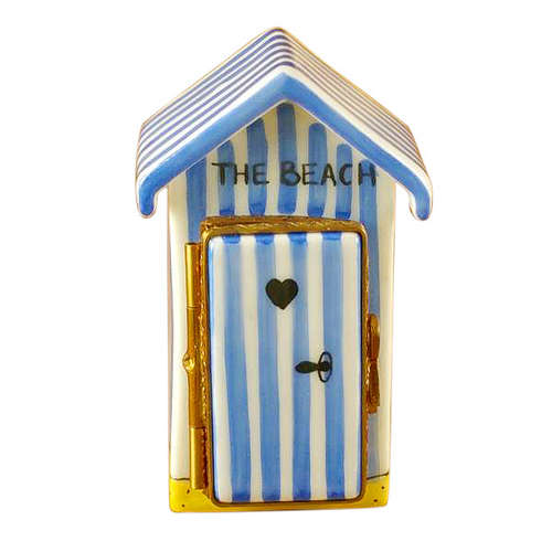 Magnifique Beach Changing Hut-English Limoges Box