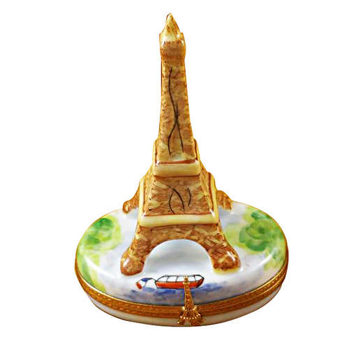 Magnifique Brown Eiffel Tower Limoges Box