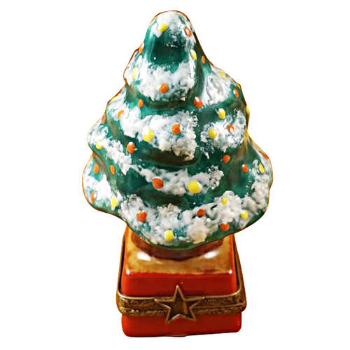 Magnifique Christmas Tree with Red Base Limoges Box