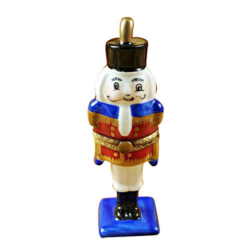 Magnifique Nutcracker on Flat Blue Base Limoges Box