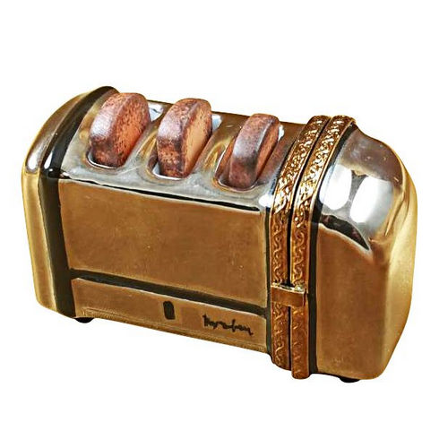 Magnifique Toaster with 3 Slices of Removable Toast Limoges Box