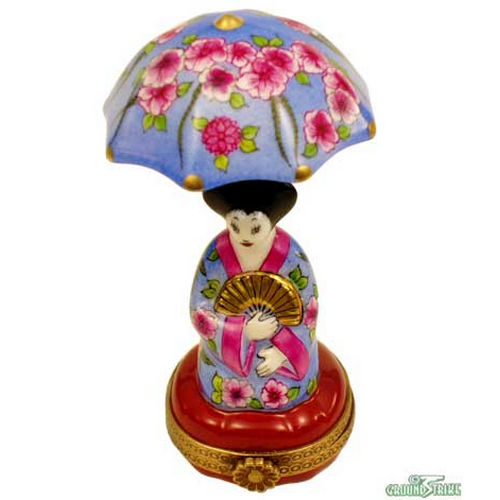 Chanille Asian Geisha Limoges Box