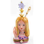 Chanille Lady Head Vase - Flower Child