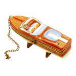 Magnifique Mahogany Boat with Anchor