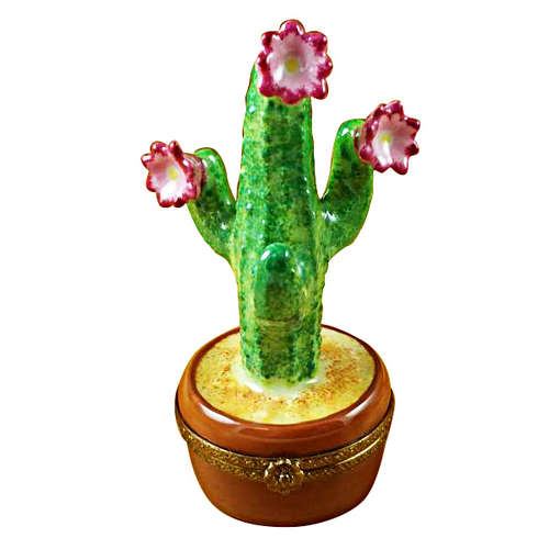 Magnifique Flowering Saguaro Cactus Limoges Box