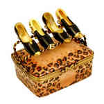 Magnifique Leopard Print Designer Shoebox with Ladies Shoes