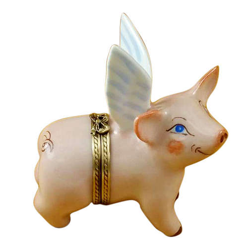 Magnifique When Pigs Fly Limoges Box