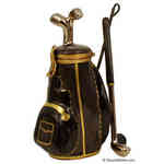 1764 Golf Clubs in Wheeled Bag