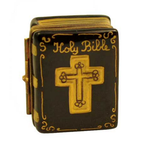 Magnifique Black Holy Bible Limoges Box