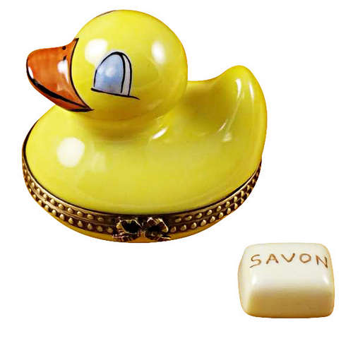 Magnifique Rubber Duck with Soap Limoges Box