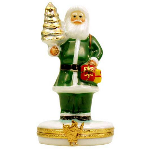 Artoria Santa in a Green Suit Limoges Box