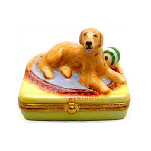 Artoria Golden Retriever Limoges Box