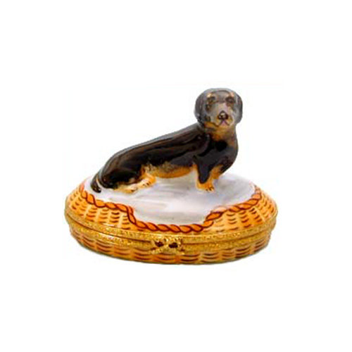 Artoria Dachshund Limoges Box