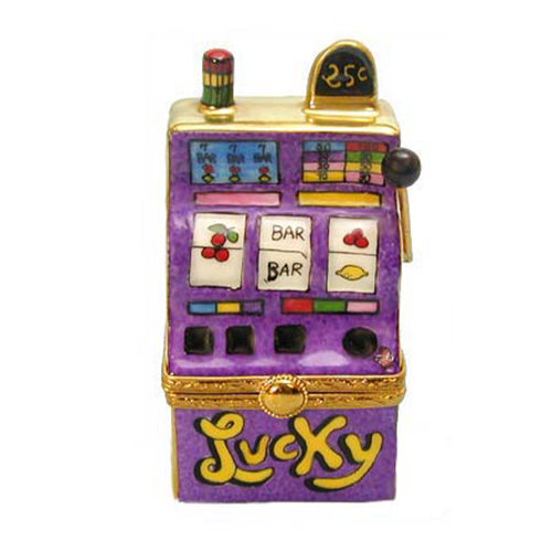 Artoria Lucky 7 Slot Machine Limoges Box