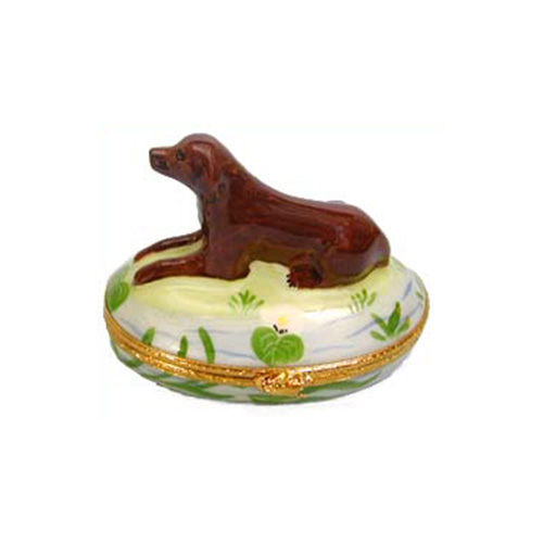 Artoria Chocolate Labrador Limoges Box