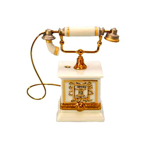 Artoria White Telephone Limoges Box