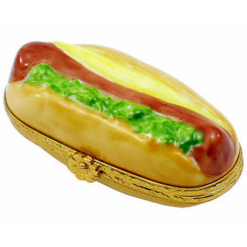 Artoria Hot Dog on a Bun Limoges Box