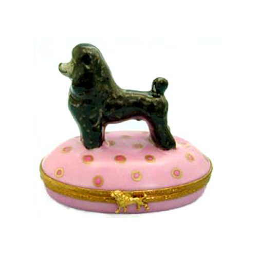 Artoria Black Poodle Limoges Box