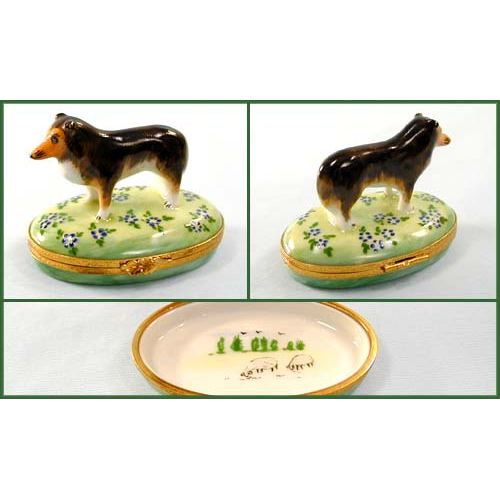 Artoria Shetland Sheepdog Limoges Box