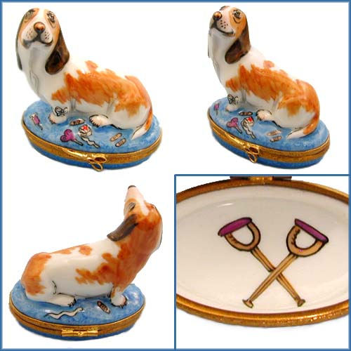 Artoria Basset Hound Limoges Box