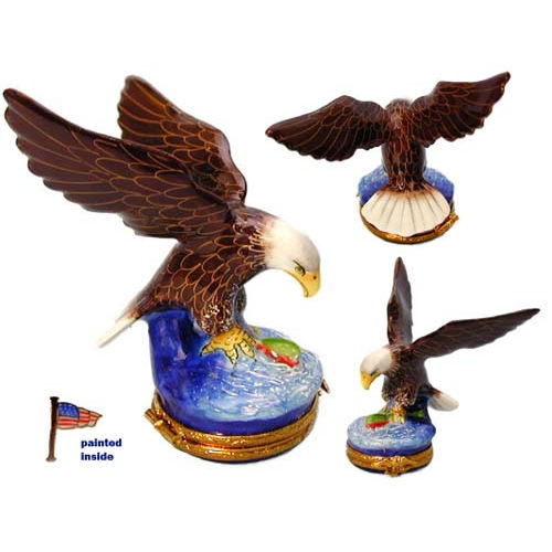 Artoria Bald Eagle Limoges Box