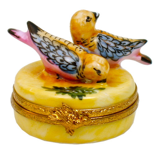 Artoria 12 Days of Xmas - turtle doves Limoges Box