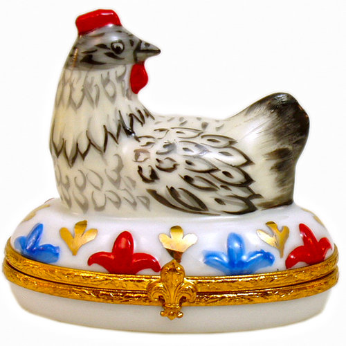 Artoria 12 Days of Xmas - French hens Limoges Box