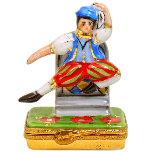 Artoria 12 Days of Xmas - lords a-leaping Limoges Box