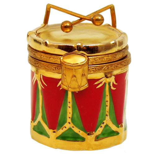 Artoria 12 Days of Xmas - drummers drumming Limoges Box