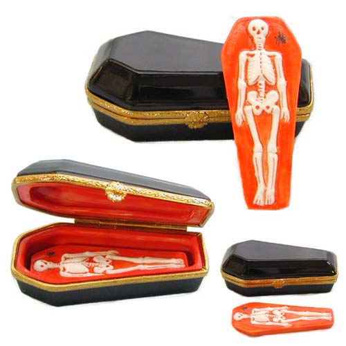 Artoria Coffin and Skeleton Limoges Box