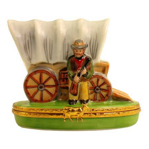 Artoria Covered Wagon Limoges Box