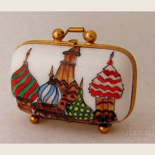 Artoria Russia Travel Suitcase Limoges Box