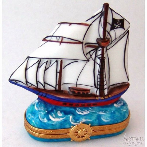 Artoria Pirate Ship Limoges Box