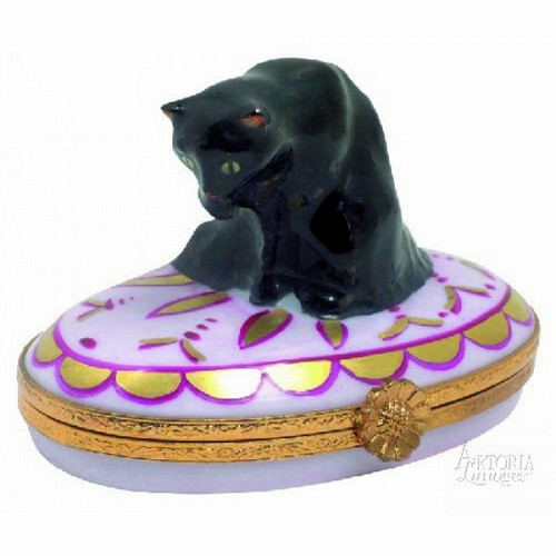 Artoria Black Angora Limoges Box