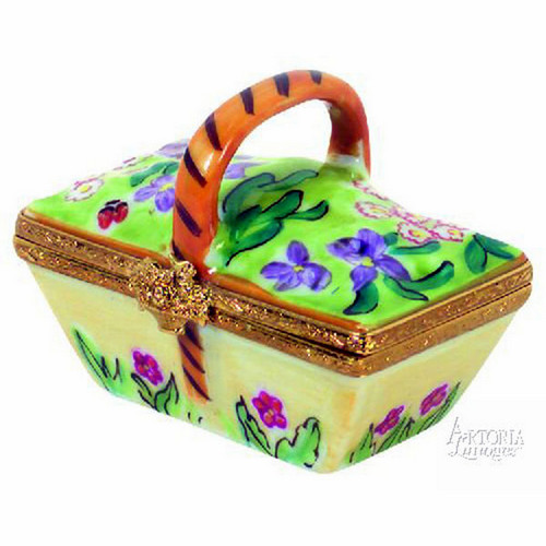 Artoria Basket with Flowers Limoges Box